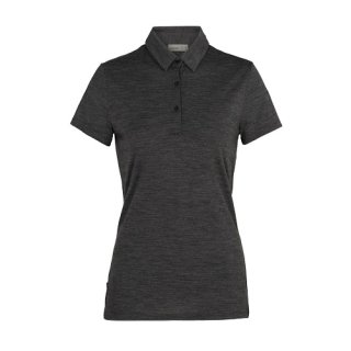 Icebreaker Mens Tech Lite SS Polo Black