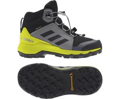 TERREX MID GTX KIDS core black/grey three/acid yellow