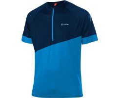 LÖFFLER M BIKE SHIRT HZ MERINO-TENCEL Blue Lake