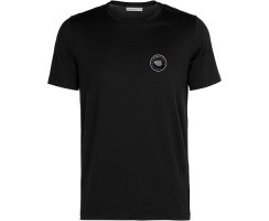 Icebreaker Mens 150 Tech Lite SS Crew Move to Natural Black