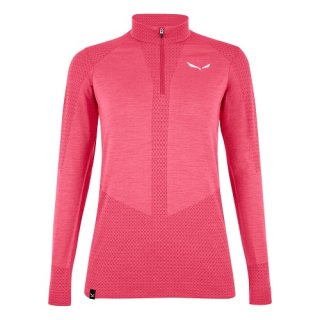 Salewa W ZEBRU RESPONSIVE 1/2 ZIP TEE VIRTUAL PINK 42