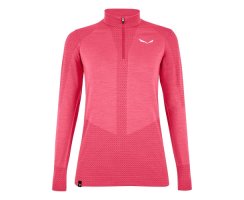 Salewa W ZEBRU RESPONSIVE 1/2 ZIP TEE VIRTUAL PINK 42