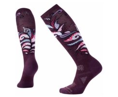 SMARTWOOL WOMEN PHD SKI MEDIUM PATTERN BORDEAUX