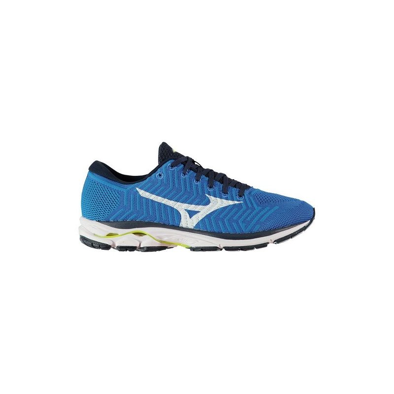 mizuno waveknit r2 neutralschuh herren - blau schwarz