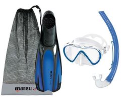 MARES SET FLUIDA STREAM BLUE