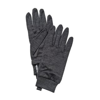 HESTRA MERINO WOOL LINER ACTIVE 5 FINGER CHARCOAL