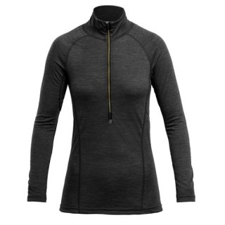 DEVOLD RUNNING DAMEN ZIP NECK ANTHRACITE